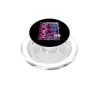 Tokyo City 80s Synthwave E-Girl Japan Tokyo PopSockets PopGrip for MagSafe