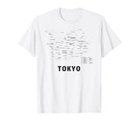 Tokyo City Japan - Tokio Underground Metro Plan Japanese Art T-Shirt