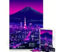 Tokyo City Neon Cyberpunk 1000 Piece Jigsaw Puzzle for Adults Brain Challenge Toy Group Play Clear Cut Lovely Present 38x52cm