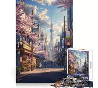Tokyo City View Adults Puzzles 1000 Piece Jigsaws Brain Teaser Home Pastime Image Assembly Memorable Gift 50x75cm
