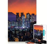 Tokyo Cityscape at Sunset 1000 Piece Jigsaw Puzzle for Adults Think Smart Toy Indoor Fun Smooth Cut Santa Wish Pick 38x26cm
