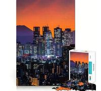 Tokyo Cityscape at Sunset 1000 Piece Jigsaw Puzzle for Adults Think Smart Toy Indoor Fun Smooth Cut Santa Wish Pick 50x75cm