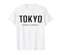 Tokyo Coordinates Graphic Japan Travel Longitude Latitude T-Shirt
