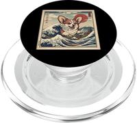 Tokyo Corgi Great Wave Mount Fuji Sunset PopSockets PopGrip for MagSafe