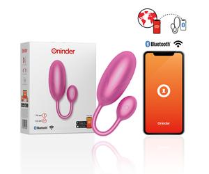 Tokyo Delight Pink Vibrating Egg 7.5x3.2cm with Free App Control, Width 3.2 cm, Length 7.5 cm, Poids 0.256 Kg, Color Pink