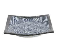 Tokyo Design Studio - Aisai Seigaiha Plate, 17,2x17,2 cm - Blue