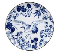 Tokyo Design Studio - Flora Japonica Plate 25,7 cm, Crane - Blue