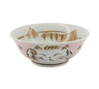 Tokyo Design Studio Kawaii Fuku Cat Neko Ramen Bowl - Red
