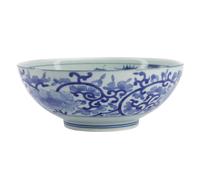 Tokyo Design Studio - Mixed Bowl Ø19 cm, Aizome Karakusa Ramen - Blue