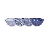 Tokyo Design Studio Nippon 4 Piece Blue Tayo Bowl