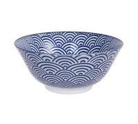 Tokyo Design Studio - Nippon Blue Tayo Bowl 50 cl, Wave - Blue