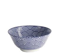 Tokyo Design Studio - Nippon Blue Tayo Bowl 50 cl, Wave - Blue