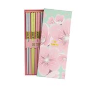 Tokyo Design Studio Pink Sakura Set of 5 Chopsticks Giftset
