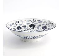Tokyo Design Studio Tokyo Blue Botan 25.4 x 7.8cm Mixed Ramen Bowl
