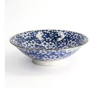 Tokyo Design Studio Tokyo Blue Sakura 25.4 x 7.8cm Mixed Ramen Bowl
