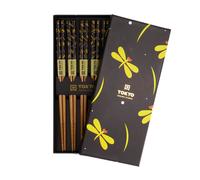 Tokyo Design Studio Yellow Dragonfly Set of 5 Chopsticks Giftset
