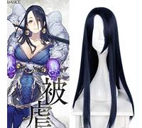 Tokyo Game SINoALICE Kaguya cosplay wig women long drark blue straight hair wig costumes One Size dark blue