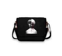 Tokyo Ghoul Anime Print Canvas Shoulder Bags Multi Pocket Vintage Messenger Bag Large Capacity Multifunctional Crossbody Bag Durable Oxford Fabric Satchel with Adjustable Shoulder Straps