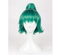 Tokyo Ghoul Eto Sen Takatsuki Short Green Ombre With Buns Heat Resistant Hair Cosplay Costume Wigs + Free Wig Cap AZ-B132