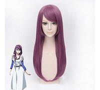 Tokyo Ghoul Guru Rize Kamishiro Long Wavy Purple Heat Resistant Synthetic Hair Anime Costume Cosplay Wigs + Wig Cap