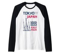 Tokyo Japan Asia Famous Japanese Capital City Raglan Baseball Tee