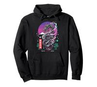 Tokyo Japan Asian Aesthetic Japanese Dragon Retro 80’s Style Pullover Hoodie