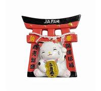 Tokyo Japan Cartoon Lucky Cat Refrigerator Magnet 3D Travel Souvenir Fridge Decoration Magnetic Sticker Craft Collection