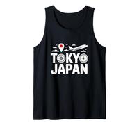 Tokyo Japan City Cityscape Compass Plane Tank Top