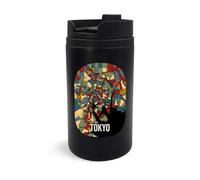 Tokyo Japan City Map Tourist Souvenir Travel Mug, Travel Tumbler, Insulated Coffee Cup, Portable Mug