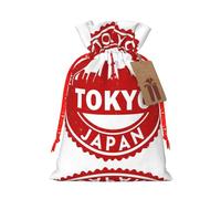 Tokyo Japan Cityscape Print Drawstring Gift Bags Small Item Treats Wrapping Storage Bags Christmas Birthday Party Holiday
