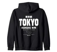 Tokyo Japan Honshu Kanto Region Japanese Graphic Zip Hoodie
