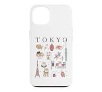 Tokyo Japan Icons Cute Culture Travel Art Illustration Case for iPhone 13
