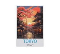 Tokyo Japan，Jigsaw Puzzles for Adults 1000 Piece, Classic Puzzle Teens Boys Girls Puzzles Sturdy Tight Fitting Pieces,Letters On Back for Ideal Challenging And Gift（75x50cm）-FT31