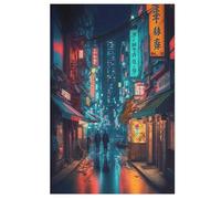 Tokyo, Japan Jigsaw Wooden Puzzles for Adults 1000 Piece Puzzle Challenging Game Toys Birthday Gift for Adults Kids Boys Girls (78×53cm)