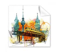Tokyo Japan Light Rail Train Tower Glasses Cloth Cleaning Cloth Gift Phone Screen Cleaner 5pcs