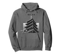 Tokyo Japan Pagoda Japanese Minimalist Travel Souvenir Pullover Hoodie
