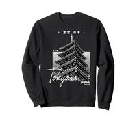 Tokyo Japan Pagoda Japanese Minimalist Travel Souvenir Sweatshirt