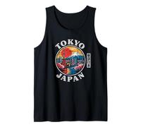Tokyo Japan Retro Travel Japanese Kanji Tokyo Souvenir Tank Top