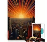 Tokyo Japan Rising Sun Jigsaw Puzzles 1000 Pieces for Adults Boost Recall Relax Mind Accurate Edge Santa Wish List 38x52cm