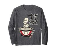 Tokyo Japan Sukiyaki Hot Pot Happiness Fast Food Fun Retro Long Sleeve T-Shirt