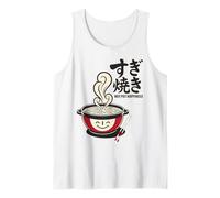Tokyo Japan Sukiyaki Hot Pot Happiness Fast Food Fun Retro Tank Top