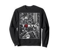 Tokyo Japan Urban Night Street Art Illustration Sweatshirt