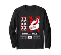 Tokyo Kitsune - Japan Anime Aesthetic Kawaii Vaporwave Long Sleeve T-Shirt