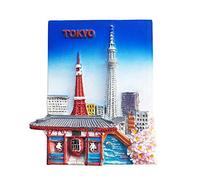 Tokyo Landmark Japan 3D Souvenir Fridge Magnet Gift,Resin Handmade Home & Kitchen Decoration Japan Refrigerator Magnet Magnetic Collection