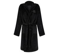 Tokyo Laundry Boy's Anders Hooded Fleece Dressing Gown - Black - 5-6 Years