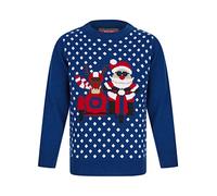 Tokyo Laundry Boy's Sidecar Polka Dot Novelty Christmas Jumper