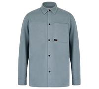 Tokyo Laundry Commander Brushback Fleece Overshirt Jacket in Cool Grey L