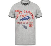 Tokyo Laundry Groove Jam Crew Neck T-Shirt in Light Grey Marl M