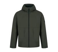 Tokyo Laundry Lachlan Lightweight Windbreaker Jacket with Hood in Khaki XXL