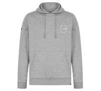 Tokyo Laundry Layden Motif Brushback Fleece Pullover Hoodie in Light Grey Marl S